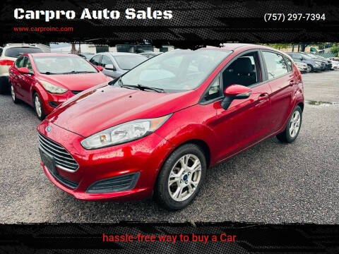2015 Ford Fiesta for sale at Carpro Auto Sales in Chesapeake VA