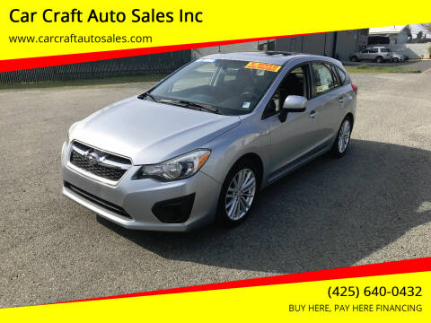 2013 Subaru Impreza for sale at Car Craft Auto Sales Inc in Lynnwood WA