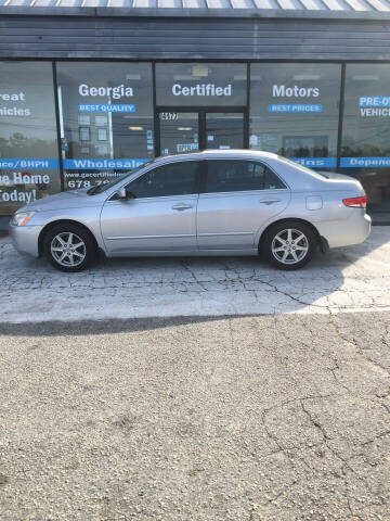 2003 Honda Accord for sale at Georgia Certified Motors in Stockbridge GA