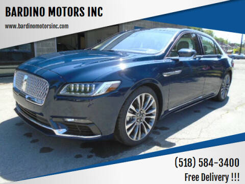 2020 Lincoln Continental for sale at BARDINO MOTORS INC in Saratoga Springs NY