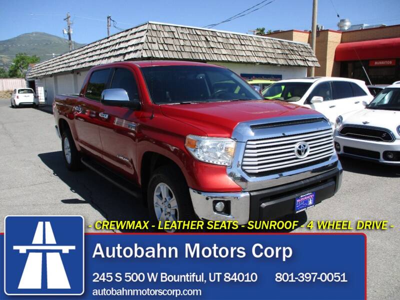 2015 Toyota Tundra for sale at Autobahn Motors Corp in Bountiful UT