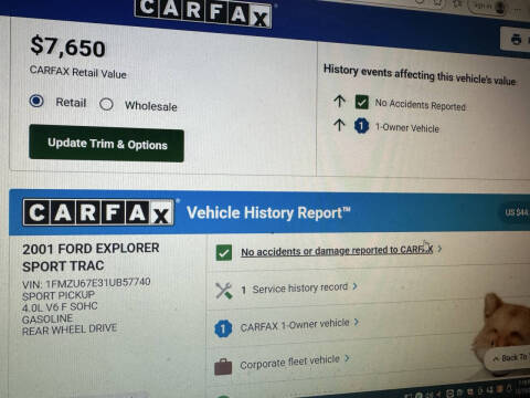 2001 Ford Explorer Sport Trac