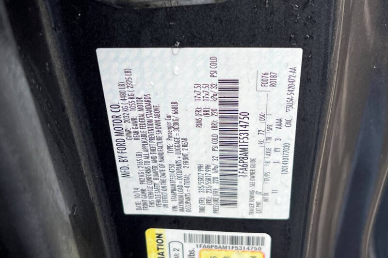 2015 Ford Mustang V6