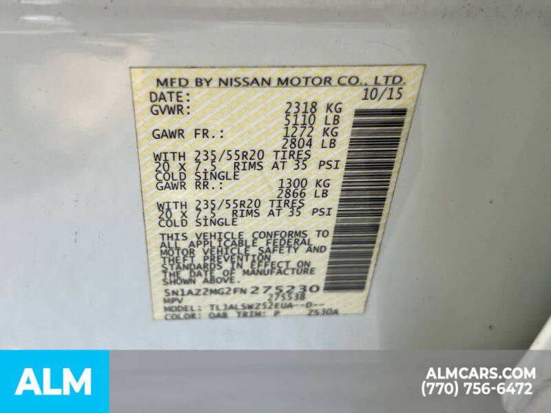 2015 Nissan Murano Platinum