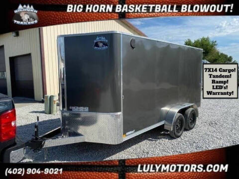 2025 R&M 7x14 V-Nose Enclosed Cargo for sale at Luly Motors-Trailers in Lincoln NE