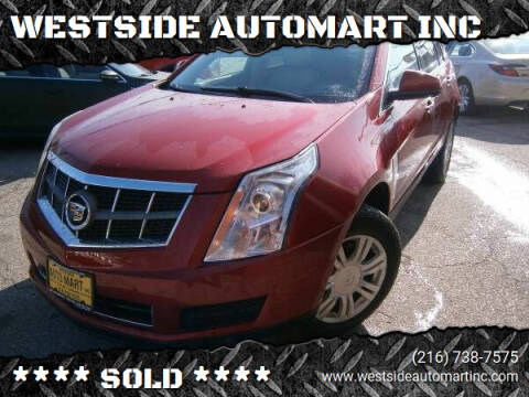 2010 Cadillac SRX for sale at WESTSIDE AUTOMART INC in Cleveland OH