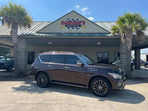 2017 Infiniti QX80 for sale at Rabeaux's Auto Sales in Lafayette LA