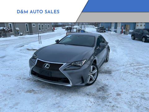 2015 Lexus RC 350 for sale at D&M AUTO SALES in West Seneca NY