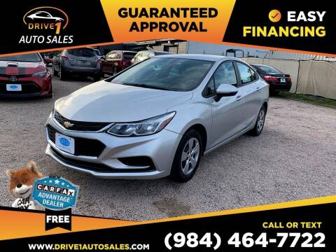 2017 Chevrolet Cruze for sale at Drive 1 Auto Sales in Wake Forest NC