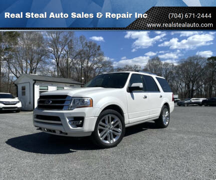 2017 Ford Expedition for sale at Real Steal Auto Sales & Repair Inc in Gastonia NC
