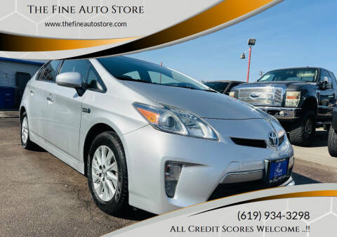 2013 Toyota Prius Plug-in Hybrid for sale at The Fine Auto Store in Imperial Beach CA