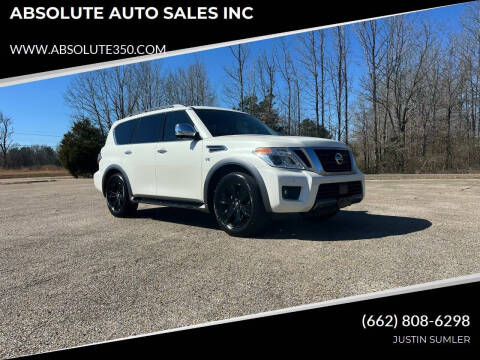 2019 Nissan Armada for sale at ABSOLUTE AUTO SALES INC in Corinth MS