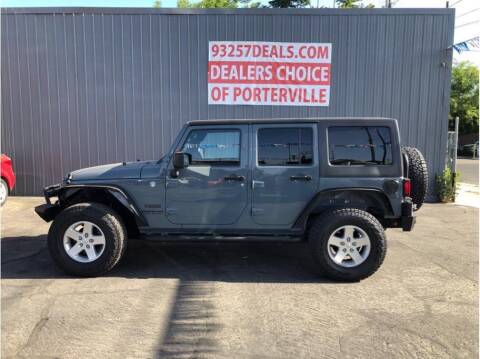2015 Jeep Wrangler Unlimited for sale at Dealers Choice Inc in Farmersville CA