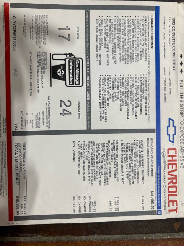 1993 Chevrolet Corvette