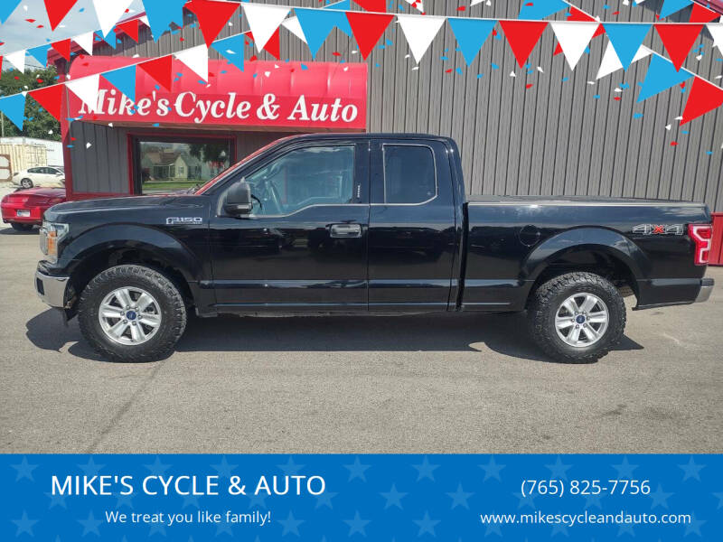 2018 Ford F-150 for sale at MIKE'S CYCLE & AUTO in Connersville IN