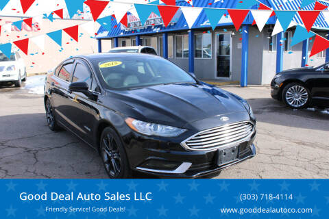2018 Ford Fusion Hybrid for sale at Good Deal Auto Sales LLC in Lakewood CO