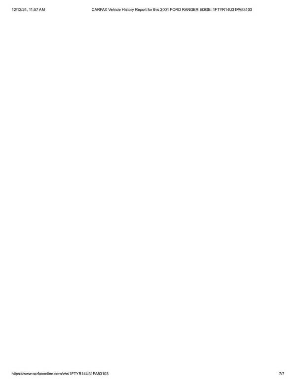 2001 Ford Ranger Edge