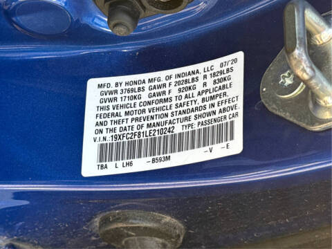 2020 Honda Civic Sport