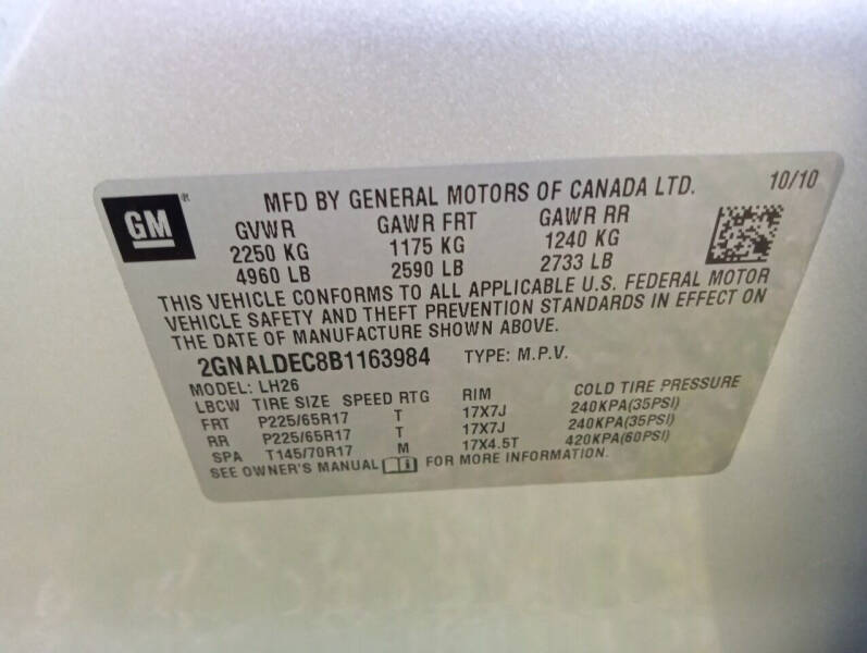 2011 Chevrolet Equinox LT