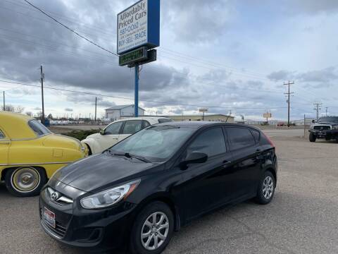 2013 Hyundai Accent for sale at AFFORDABLY PRICED CARS LLC in Mountain Home ID