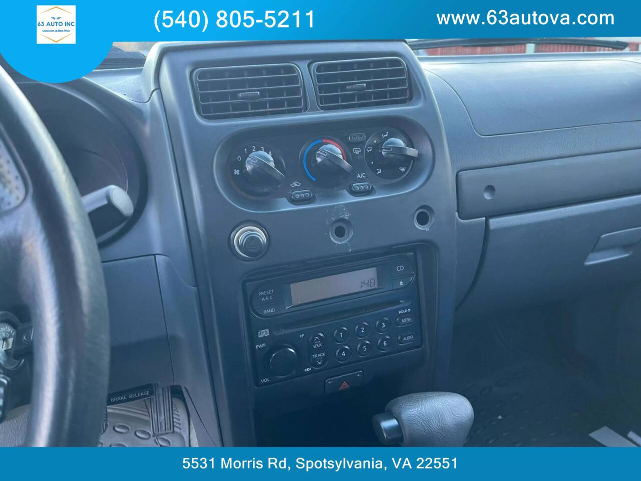 2002 Nissan Frontier for sale at 63 Auto Inc in Spotsylvania, VA