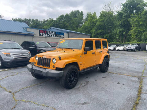 2012 Jeep Wrangler Unlimited for sale at Uptown Auto Sales in Charlotte NC