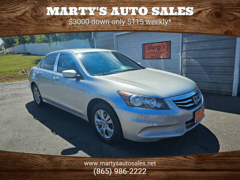 2012 Honda Accord for sale at Marty's Auto Sales in Lenoir City TN