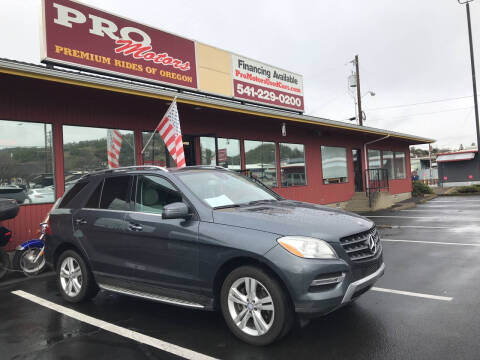2014 Mercedes-Benz M-Class for sale at Pro Motors in Roseburg OR