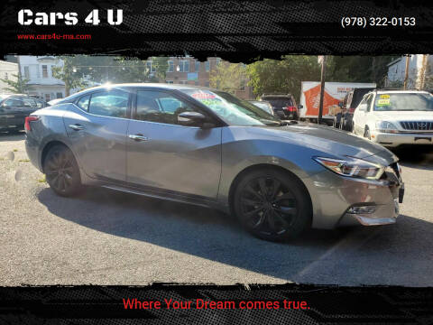 2016 Nissan Maxima for sale at Cars 4 U in Haverhill MA