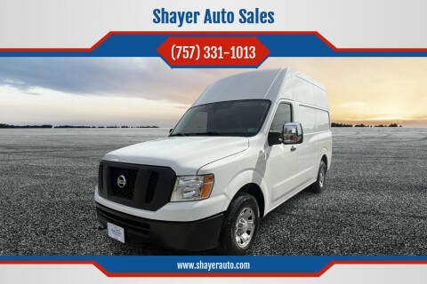 2020 Nissan NV for sale at Shayer Auto Sales in Cape Charles VA