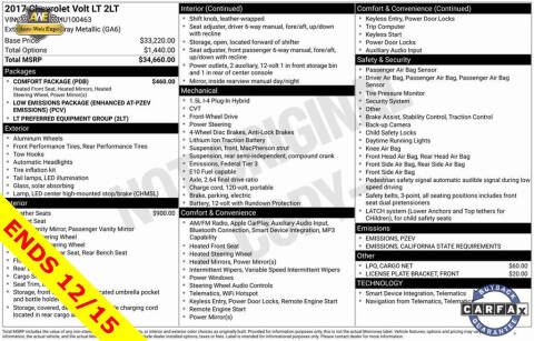 2017 Chevrolet Volt LT