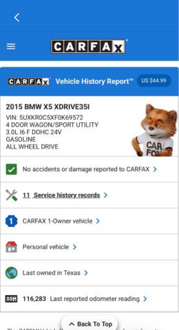 2015 BMW X5 xDrive35i
