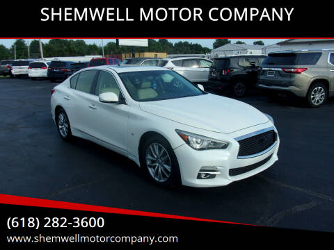 2015 Infiniti Q50 for sale at SHEMWELL MOTOR COMPANY in Red Bud IL