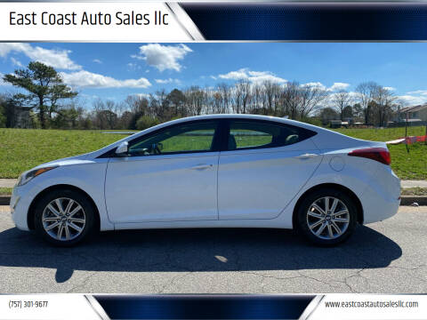 2015 Hyundai Elantra for sale at East Coast Auto Sales llc in Virginia Beach VA