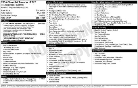 2016 Chevrolet Traverse LT