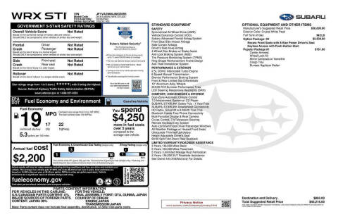 2018 Subaru WRX STI