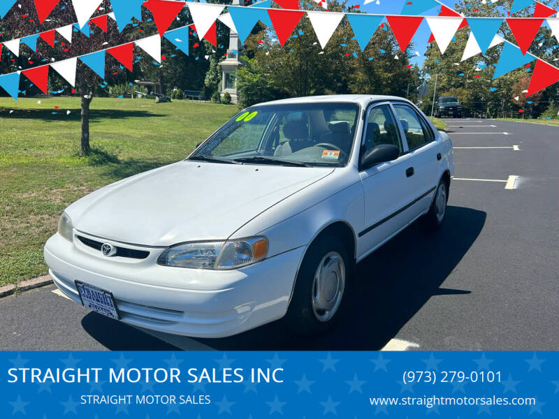 2000 Toyota Corolla for sale at STRAIGHT MOTOR SALES INC in Paterson NJ