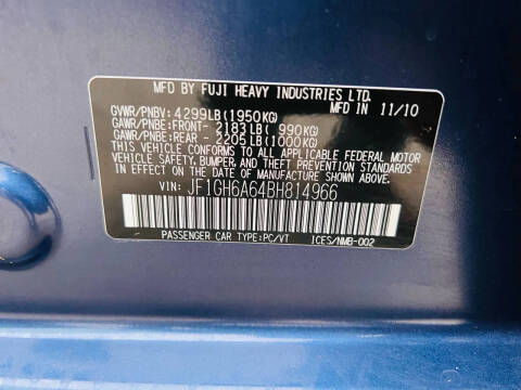 2011 Subaru Impreza 2.5i