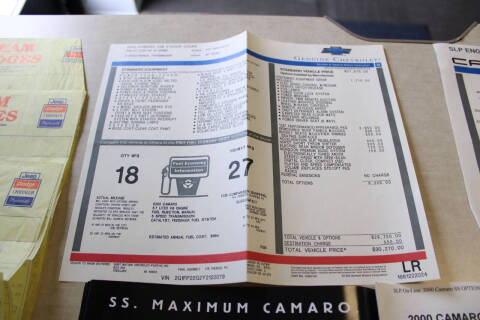 2000 Chevrolet Camaro Z28 SS