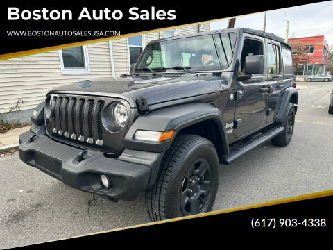 2018 Jeep Wrangler Unlimited for sale at Boston Auto Sales in Brighton MA