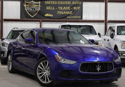 2015 Maserati Ghibli for sale at United Exotic Auto in Houston TX