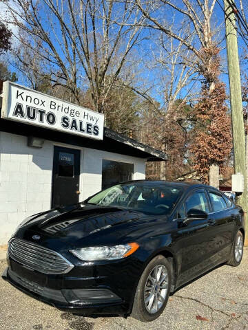 2017 Ford Fusion for sale at Knox Bridge Hwy Auto Sales in Canton GA