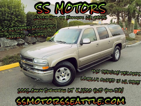 2002 Chevrolet Suburban for sale at SS MOTORS LLC in Edmonds WA