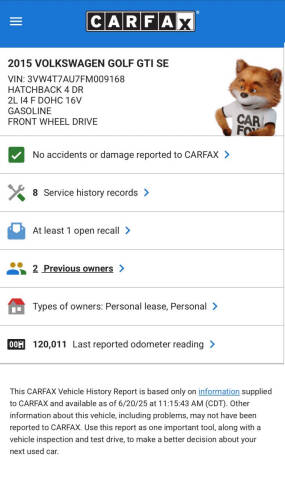 2015 Volkswagen Golf GTI SE