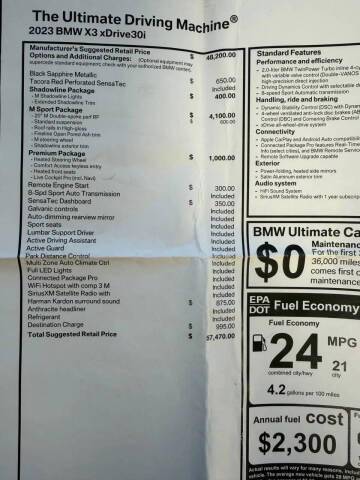 2023 BMW X3 xDrive30i