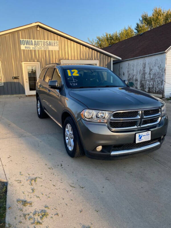 2012 Dodge Durango for sale at Iowa Auto Sales in Storm Lake IA