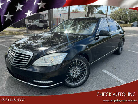 2010 Mercedes-Benz S-Class for sale at CHECK AUTO, INC. in Tampa FL