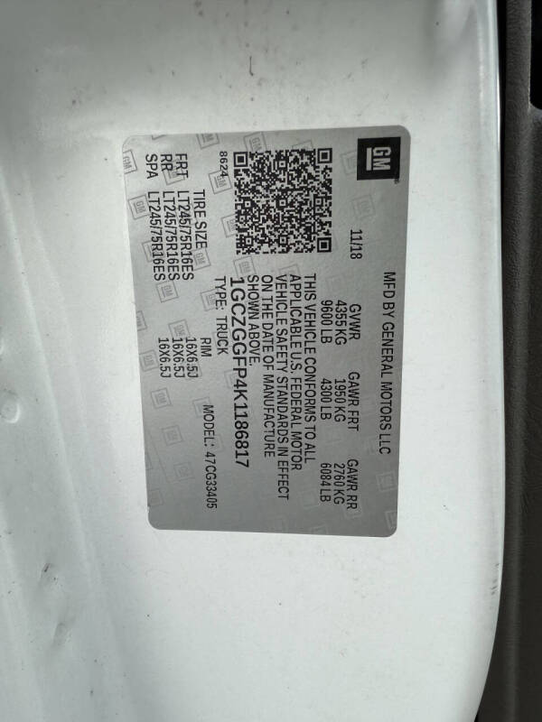 2019 Chevrolet Express 3500