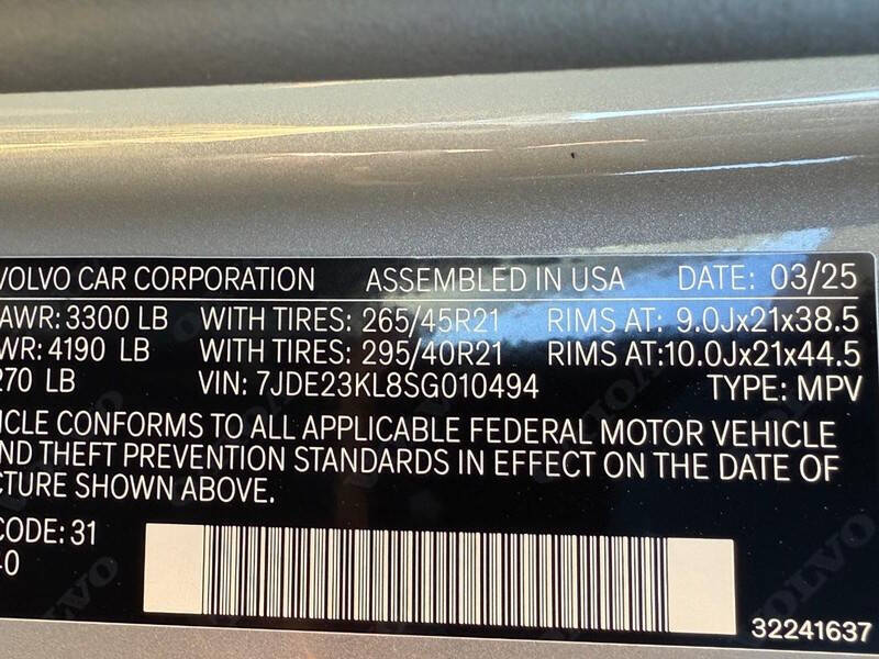 2025 Volvo EX90 Twin Performance Ultra 6P