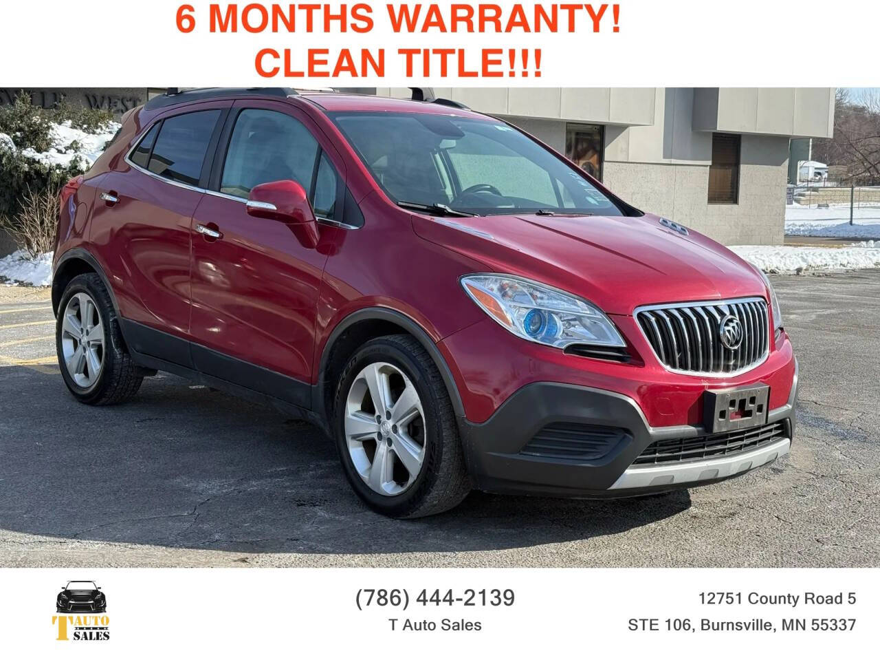 Dk. Red 2016 Buick Encore Base Base 4dr Crossover 1
